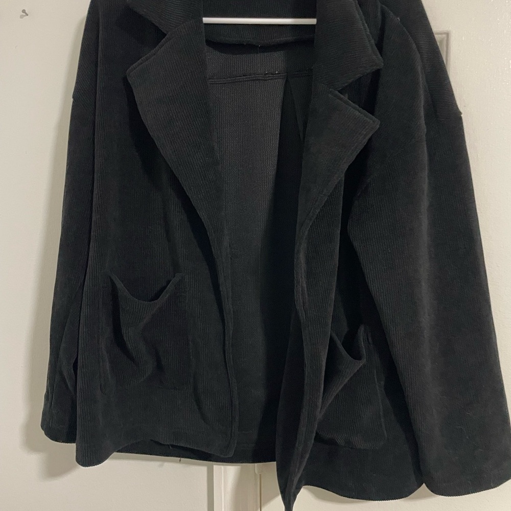 Very J Black Corduroy Blazer